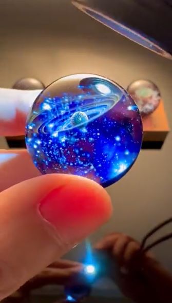 ガラス 宇宙 ライト