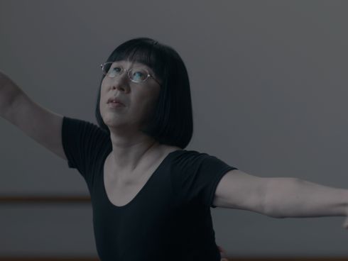 ソロで踊る渡辺江里子