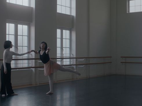 ソロで踊る渡辺江里子