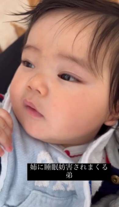 寝起きで天使の笑顔