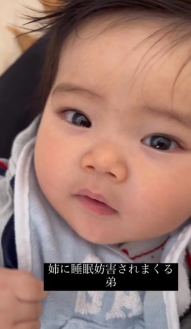 寝起きで天使の笑顔