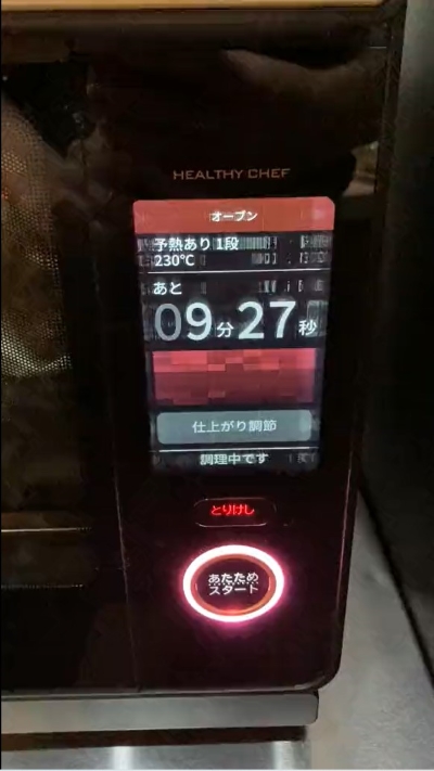 レンジがイカした壊れ方