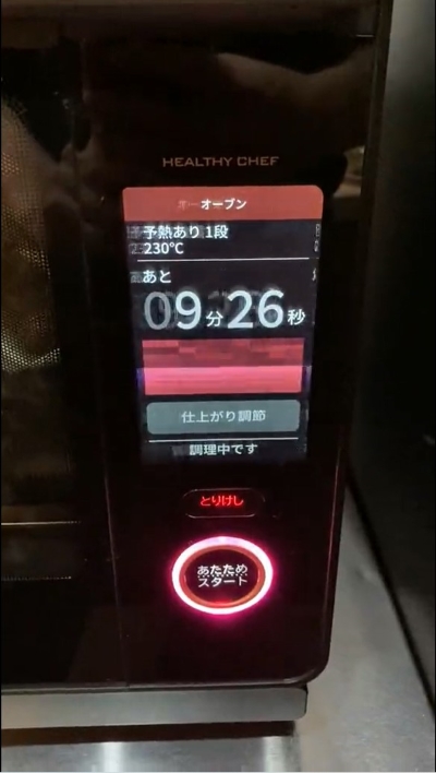 レンジがイカした壊れ方
