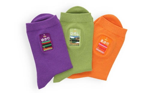 ゆかり刺繍ソックス