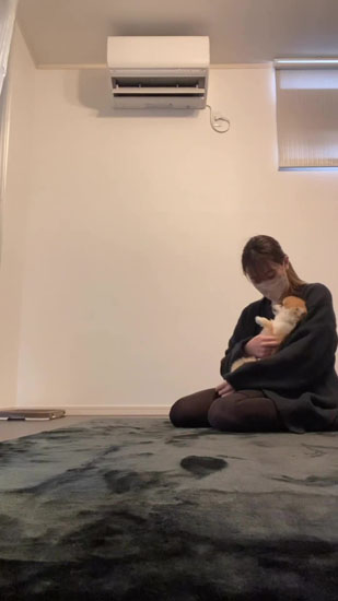 ご満悦な銀次郎くん