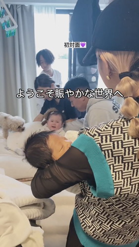 いとこと同じ年に赤ちゃんを