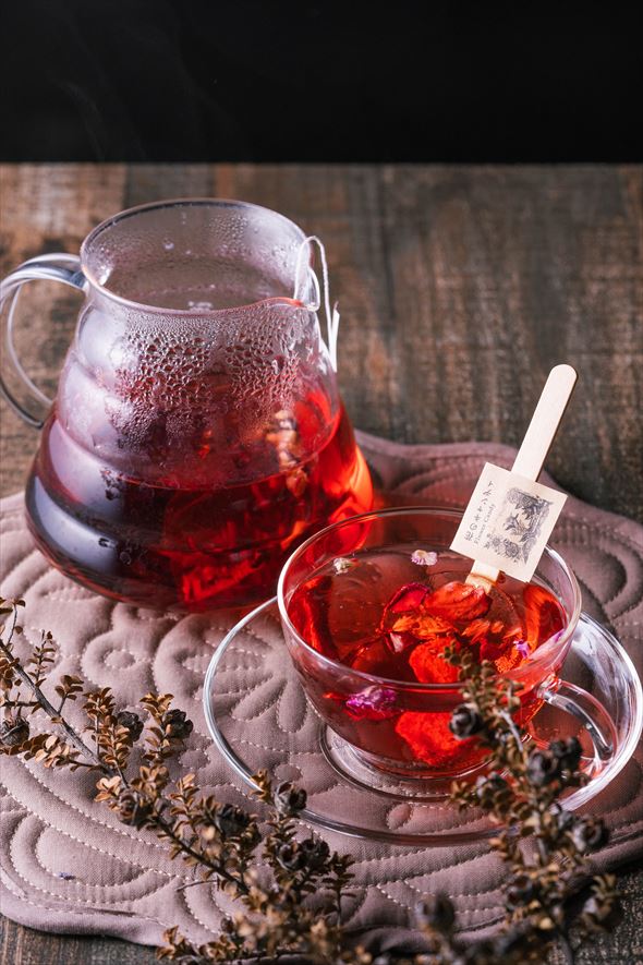 花 キャンディ 紅茶