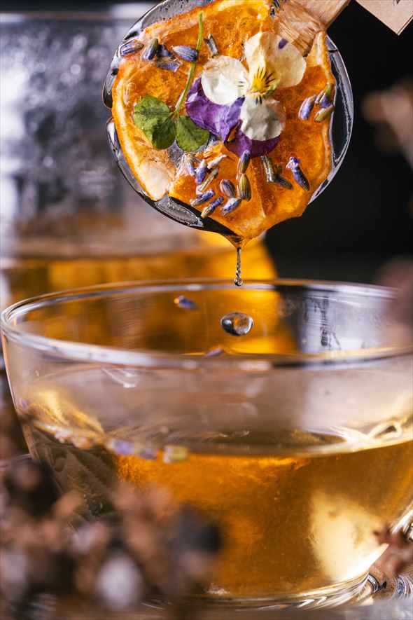 花 キャンディ 紅茶