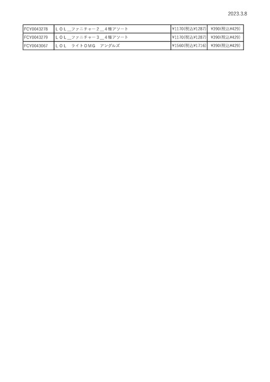 390円ショップ「サンキューマート」の一部商品が、3月9日から390円（税別）に値下げされることが決定