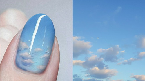 「移り行く空のネイル」