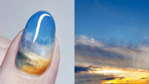 「移り行く空のネイル」