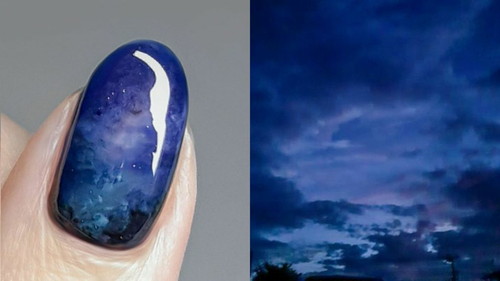 「移り行く空のネイル」