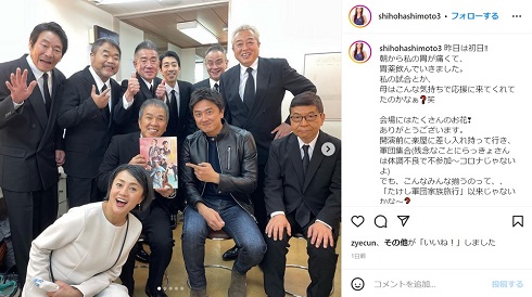 たけし軍団を中心とした集合ショット