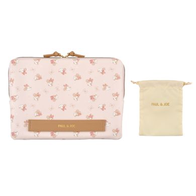 ミニー ノートパソコンケース 巾着付き クリザンテーム