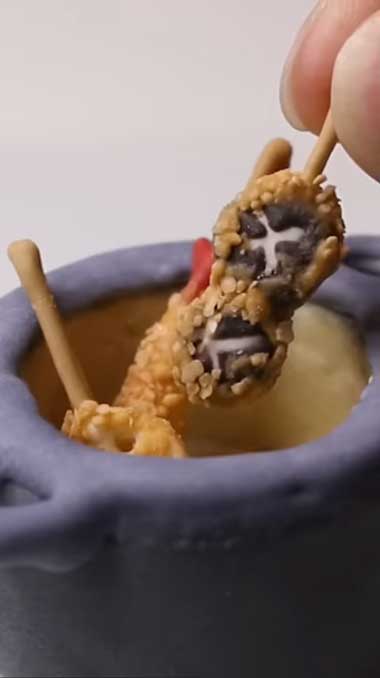 串カツ アイシングクッキー リアル メイキング 料理 工程