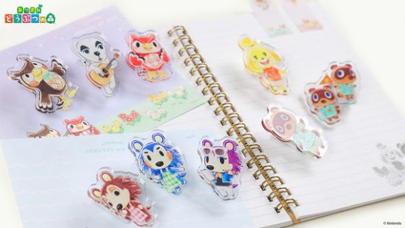 2月発売の商品の1つ。立体感がかわいいアクリルクリップセット 3柄