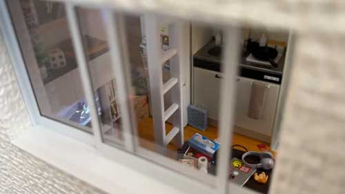 こびと 角部屋 ミニチュア ジオラマ Mozu