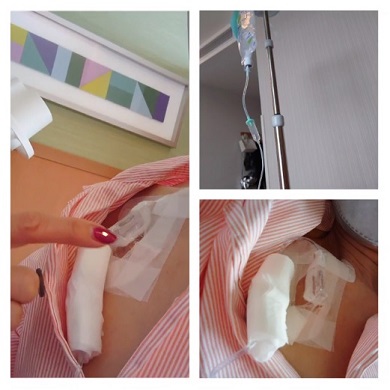 秋野暢子が手術前の点滴を説明