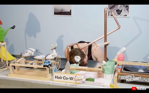 自動化 装置 発明 洗髪 ピタゴラ