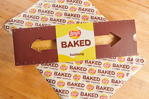 長さ30センチのでかポテチをSUBWAYが発売　フットロングにぴったりなサイズ