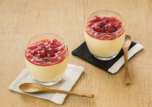 HOBOTAMA調理例・豆乳プリン