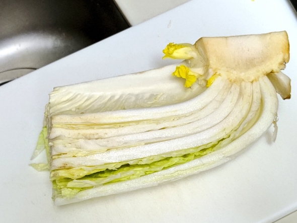 「白菜半分」の画像