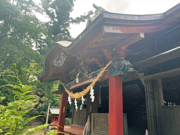 飽富神社 狛犬 子犬