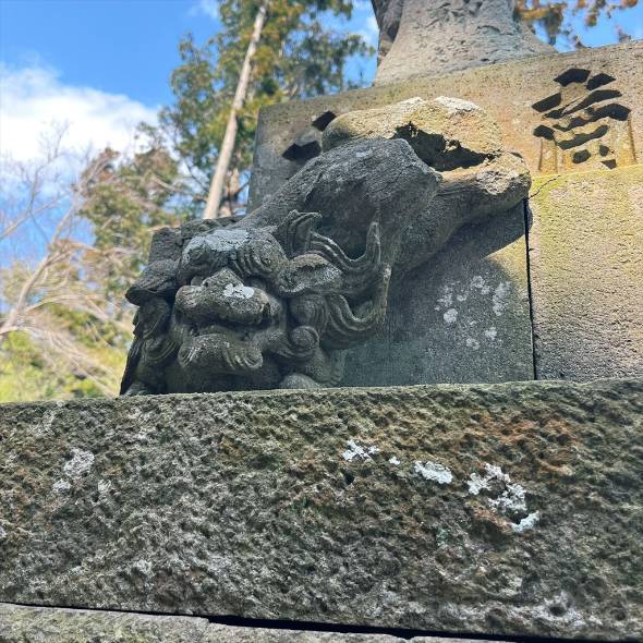 飽富神社 狛犬 子犬