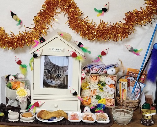 猫の祭壇