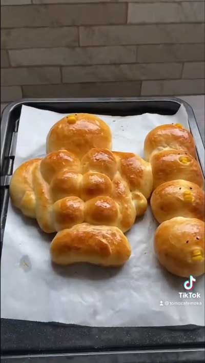 筋肉パン ムキムキ ひよこ マッチョ 手作り テカテカ