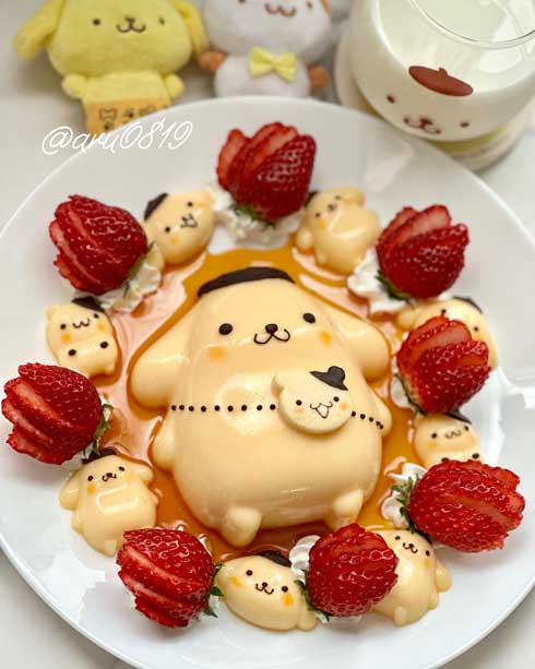 ポムポムプリン プリン 手作り キャラスイーツ
