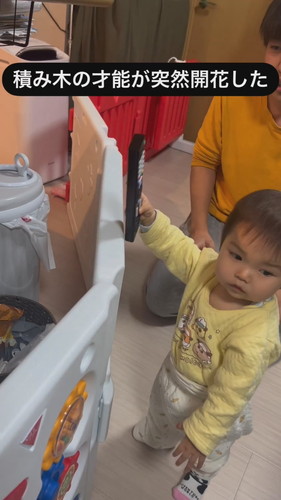 「積み木の才能が突然開花した」