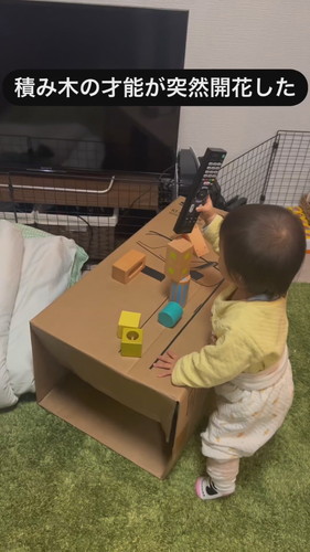 「積み木の才能が突然開花した」