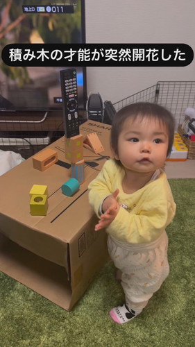 「積み木の才能が突然開花した」