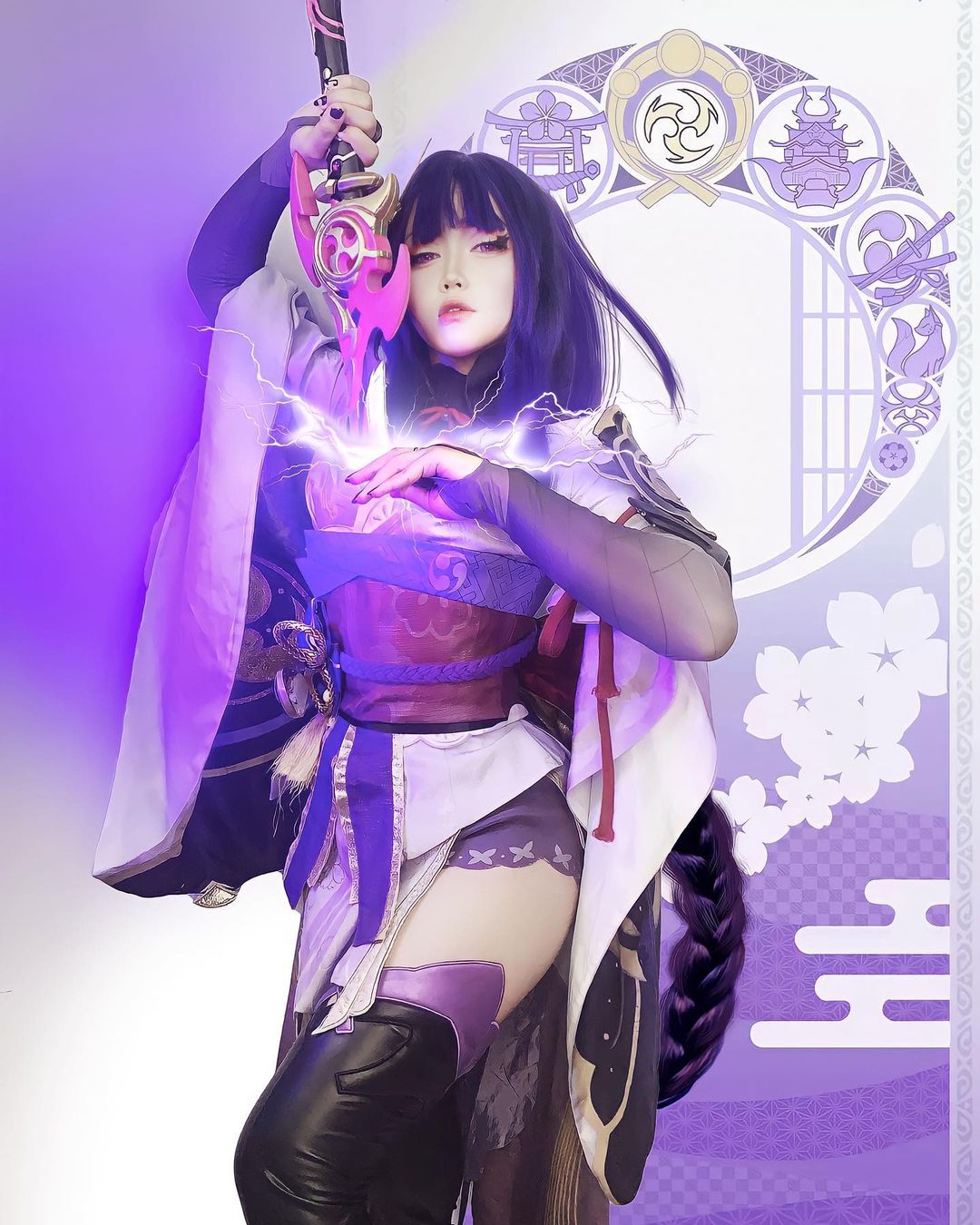 原神 雷電将軍（らいでんしょうぐん） 風 コスプレ衣装:KOSEYA