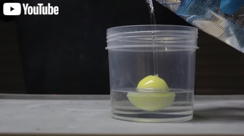 レジンに封入したバスボム