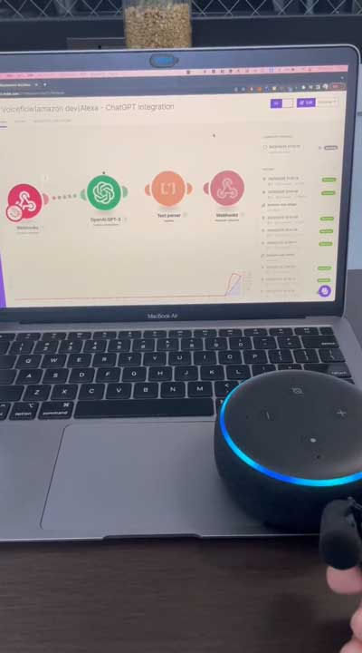 Alexa アレクサ ChatGPT 音声 会話 チャット AI