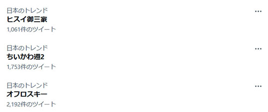 アニメ「ちいかわ」　フジテレビ　めざましテレビ　なんか小さくてかわいいやつ　ナガノ