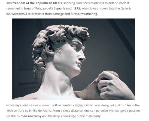 ミケランジェロ作ダビデ像