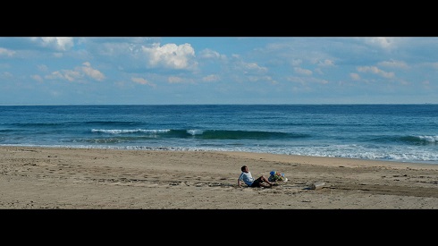 坂口憲二が出演した「サントリー生ビール」CM場面カット