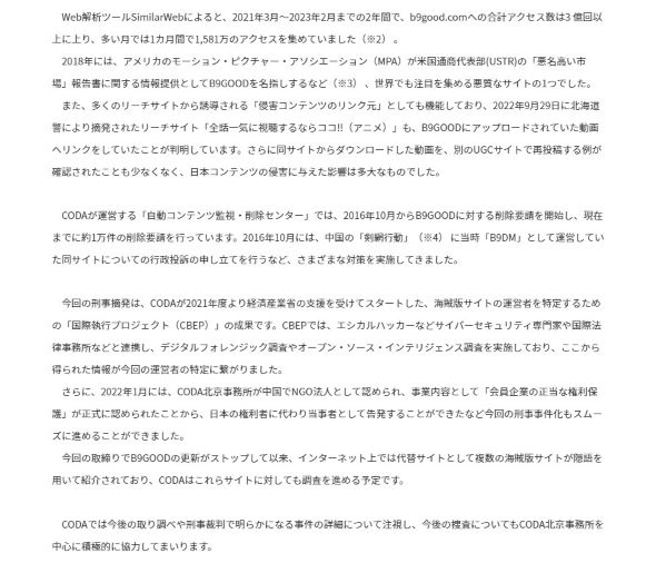 アニメ 違法アップロード