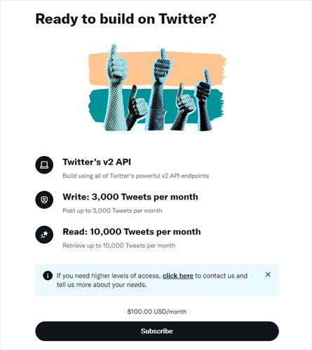 Twitter API ベーシックプラン