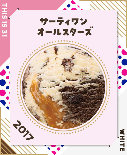 サーティワン　アイスクリーム　31　フレーバー総選挙　ポッピングシャワー