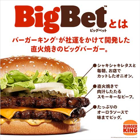 バーガーキング BigBet ビッグベット 看板 歪んで見える マクドナルド トリックアート 広告