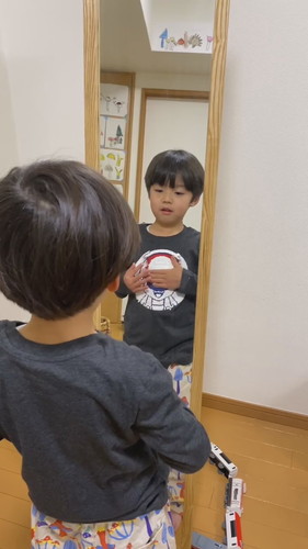 ゆづるくんがマリオのTシャツを着てみたら……