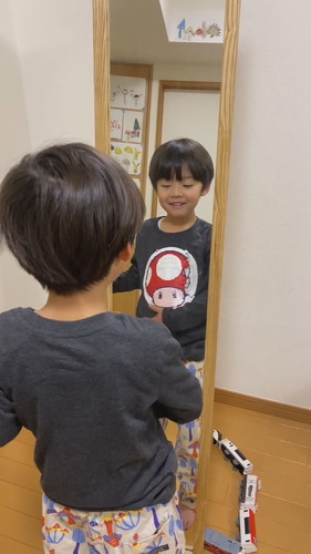 ゆづるくんがマリオのTシャツを着てみたら……