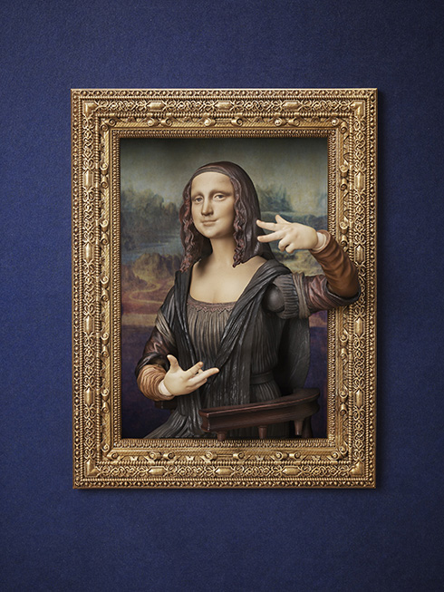 モナ・リザ」を立体化したフィギュア登場 自由にチョケる「モナ