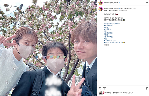 杉浦太陽と辻希美の子どもたち