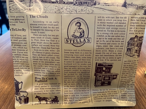 ステラおばさんのクッキー 包装紙 夫婦関係