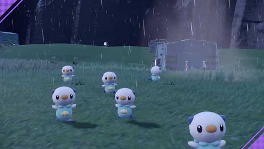 ポケモン SV 天候 雨 大慌て ミジュマル